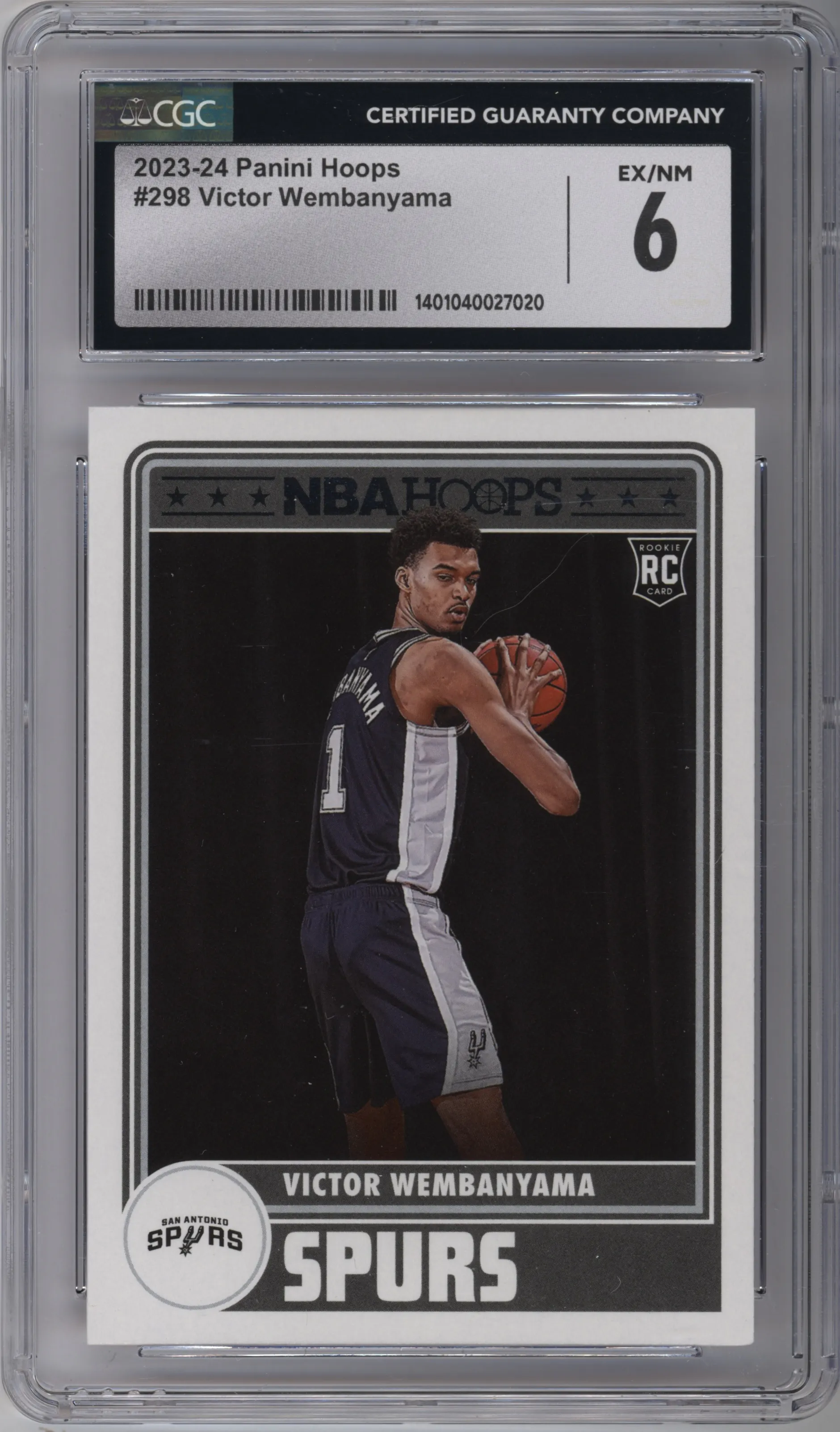 2023 Panini NBA Hoops Victor Wembanyama #298 CGC 6