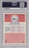 Jeff Ruland from the 1986-87 Fleer set graded by PSA and given an overall grade of 9.