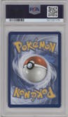 Blastoise from the 2021 Pokemon SWSH set featuring a Base Set parallel graded by PSA and given an overall grade of 9.