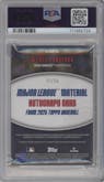 Wyatt Langford from the 2025 Topps set graded by PSA and given an overall grade of 8.5.