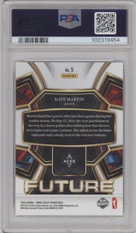 Kate Martin from the 2024 Panini Select WNBA set graded by PSA and given an overall grade of 10.