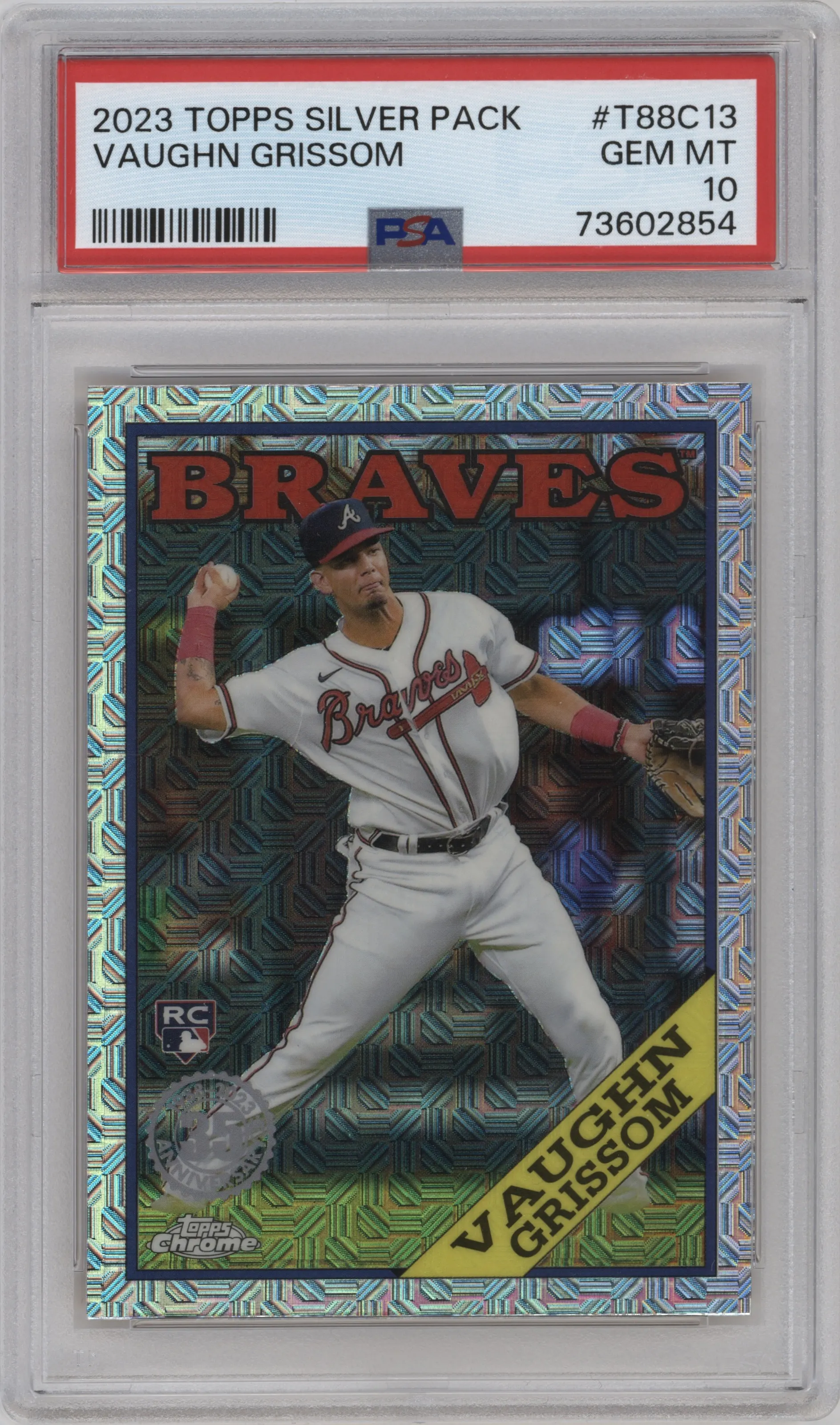 2023 Topps Silver Pack 1988 Topps Vaughn Grissom PSA 10