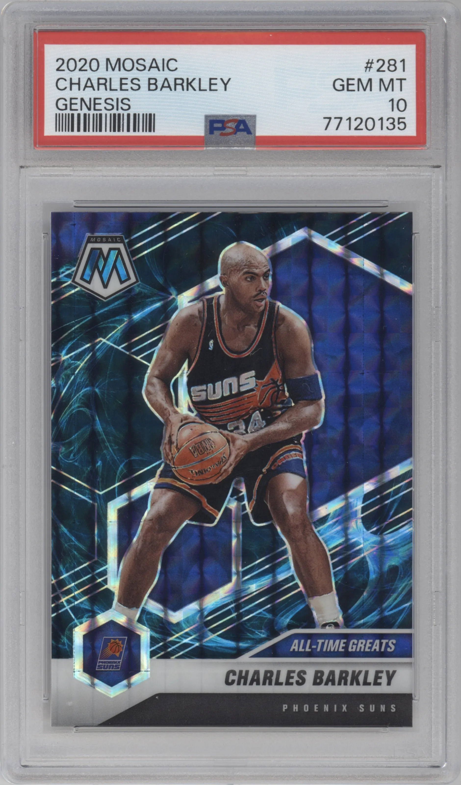 2020 Panini Mosaic Charles Barkley Genesis PSA 10