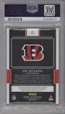 Joe Burrow from the 2020 Panini Impeccable set graded by PSA and given an overall grade of 9.