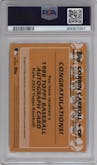 Corbin Carroll from the 2023 Topps Series 2 set graded by PSA and given an overall grade of 9.