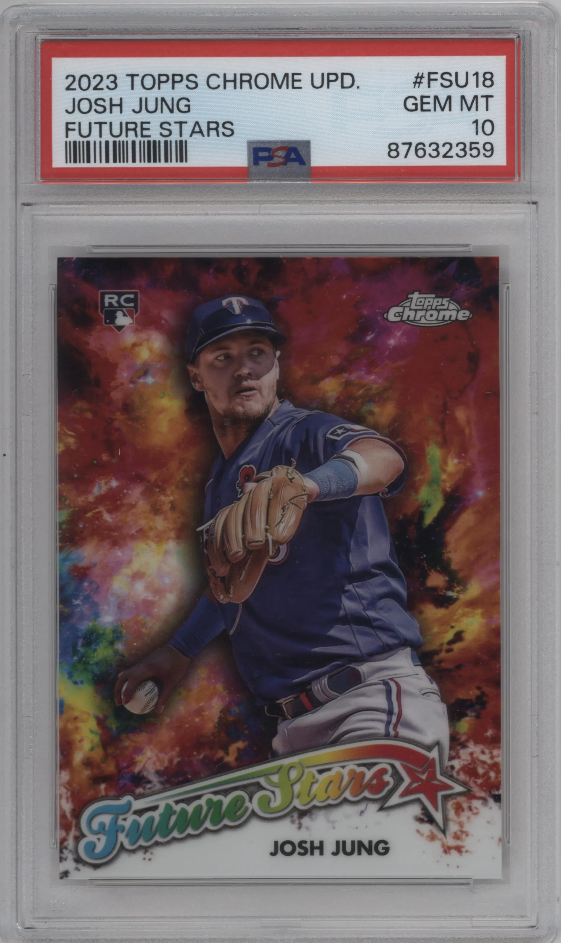 2023 Topps Chrome Update Future Stars Josh Jung #FSU-18 PSA 10