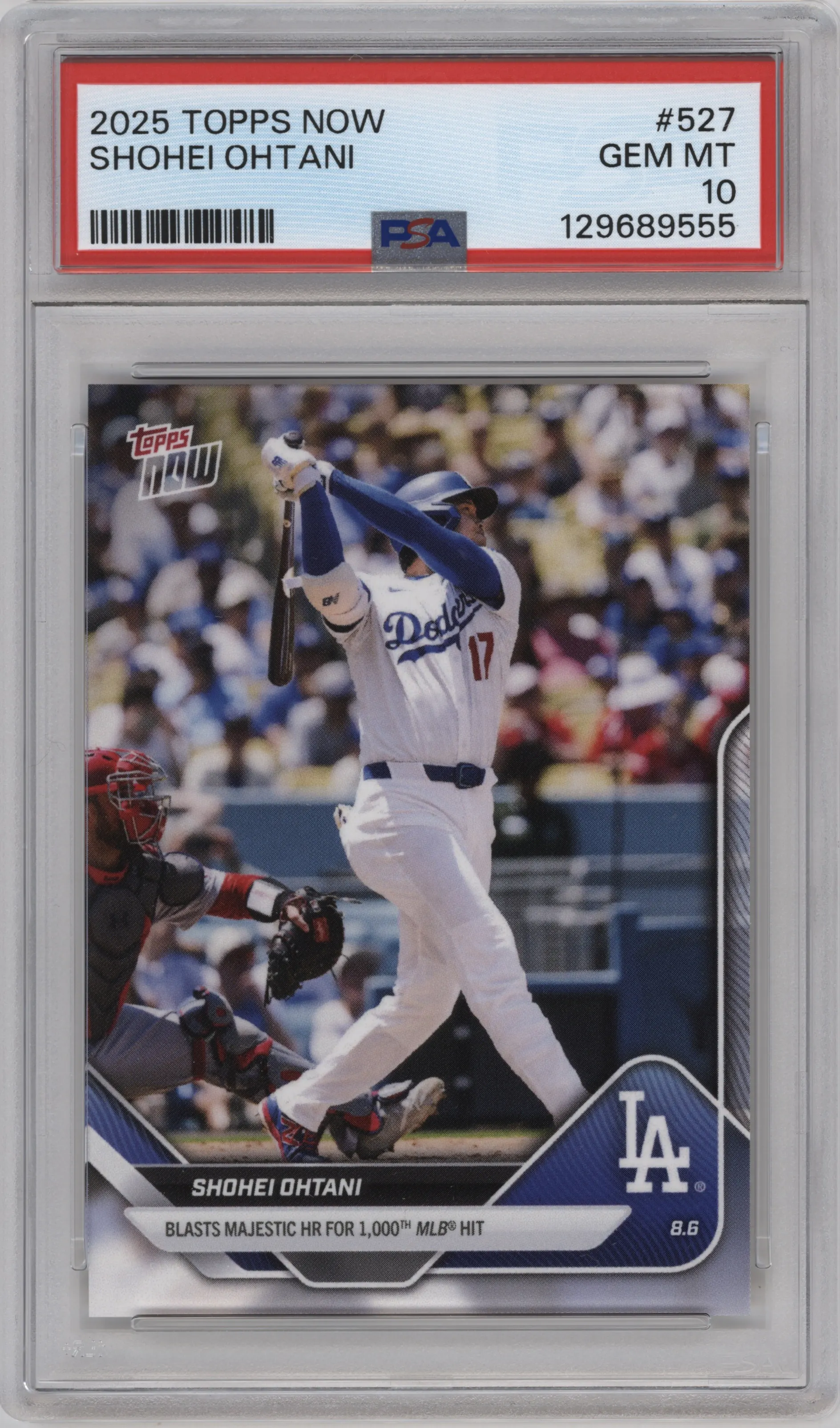 2025 Topps Now Shohei Ohtani #527 PSA 10