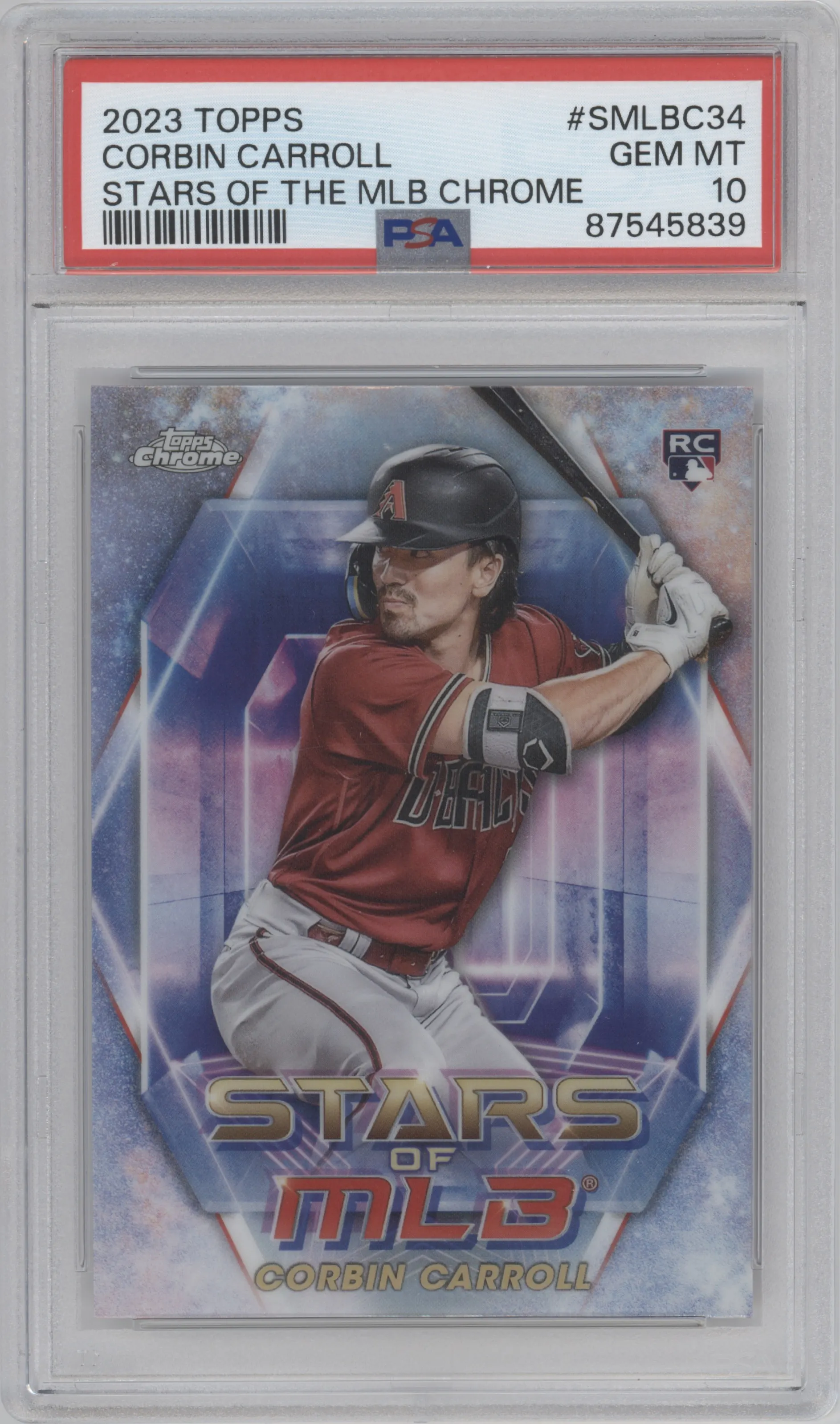 2023 Topps Series 2 Stars of MLB Chrome Corbin Carroll #SMLBC-34 PSA 10