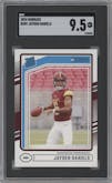 Jayden Daniels from the 2024 Donruss set graded by SGC and given an overall grade of 9.5.