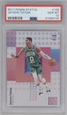 Jayson Tatum from the 2017-18 Panini Status set graded by PSA and given an overall grade of 10.