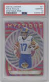 Puka Nacua from the 2023 Panini Illusions set featuring a Pink parallel graded by PSA and given an overall grade of 10.