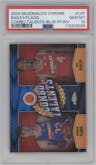 Ace Bailey/Cooper Flagg from the 2024 Topps Chrome McDonald's All-American set featuring a Blue RayWave Refractor parallel graded by PSA and given an overall grade of 10.
