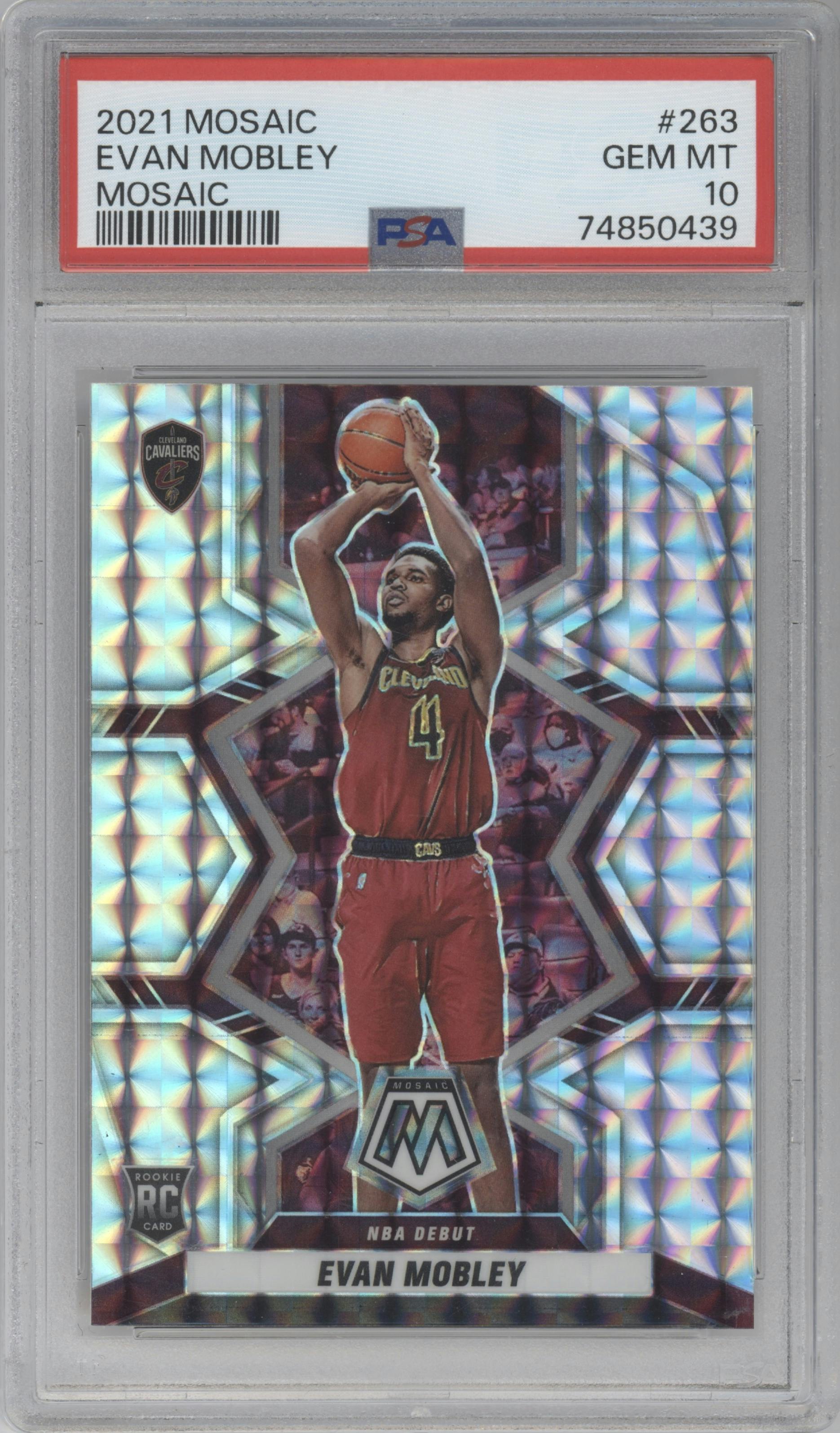 Evan Mobley Mosaic NBA Debut blue 99シリ Evan Mobley 2021 Mosaic #263 NBA Debut - Blue /99 Price
