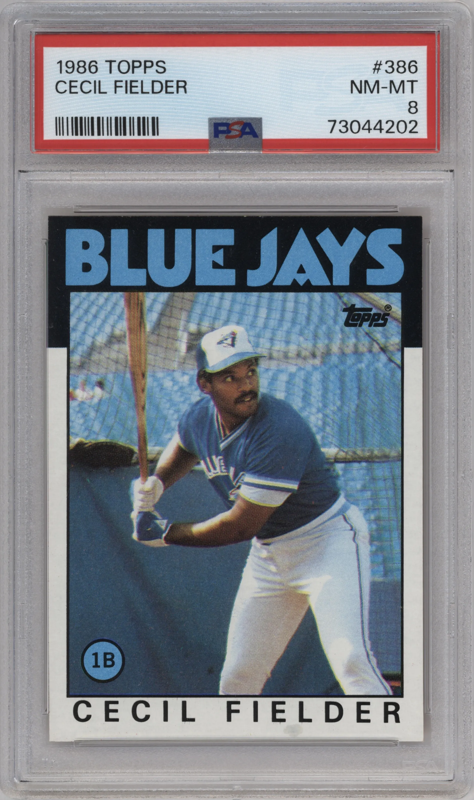 1986 Topps Cecil Fielder PSA 8