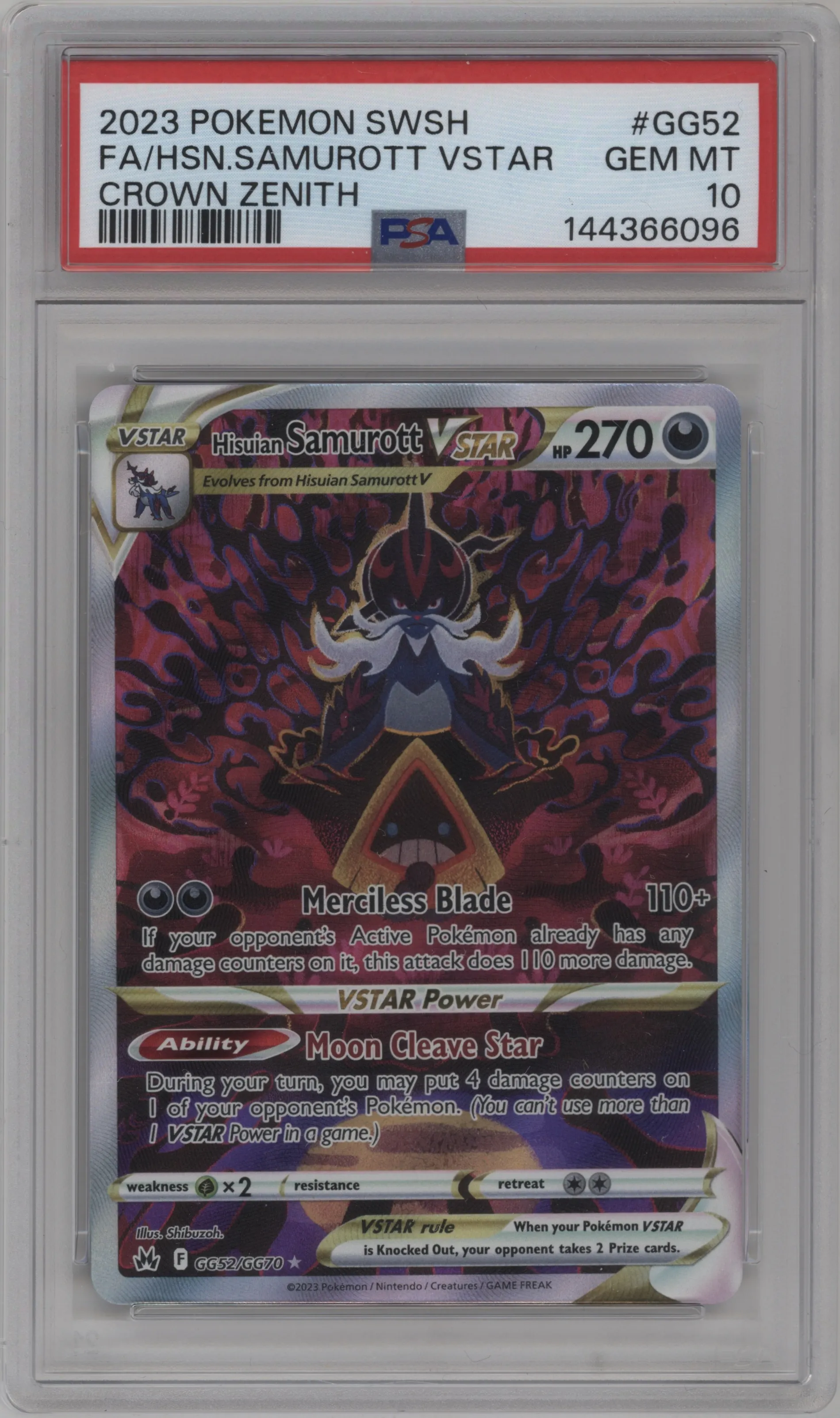 Hisuian Samurott VSTAR
