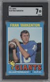 Fran Tarkenton from the 1971 Topps set graded by SGC and given an overall grade of 7.