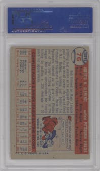 Bob Clemente from the 1957 Topps set graded by PSA and given an overall grade of 5.