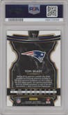 Tom Brady from the 2019 Panini Select  set graded by PSA and given an overall grade of 9.