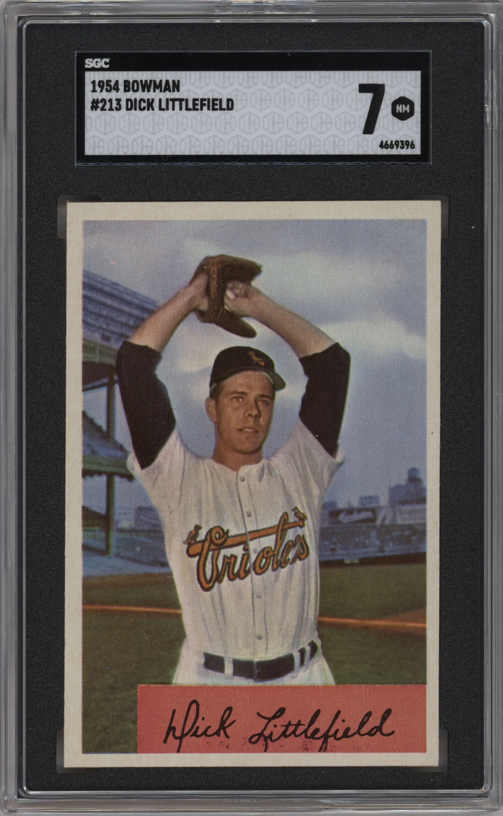 1954 Bowman Dick Littlefield SGC 7