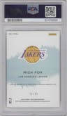 Rick Fox from the 2022-23 Panini Court Kings set featuring a Ruby  parallel graded by PSA and given an overall grade of 10.