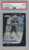 Xavier Legette from the 2024 Panini Prizm set featuring a No Huddle Black parallel graded by PSA and given an overall grade of 8.