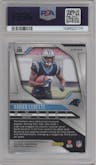 Xavier Legette from the 2024 Panini Prizm set featuring a No Huddle Black parallel graded by PSA and given an overall grade of 8.