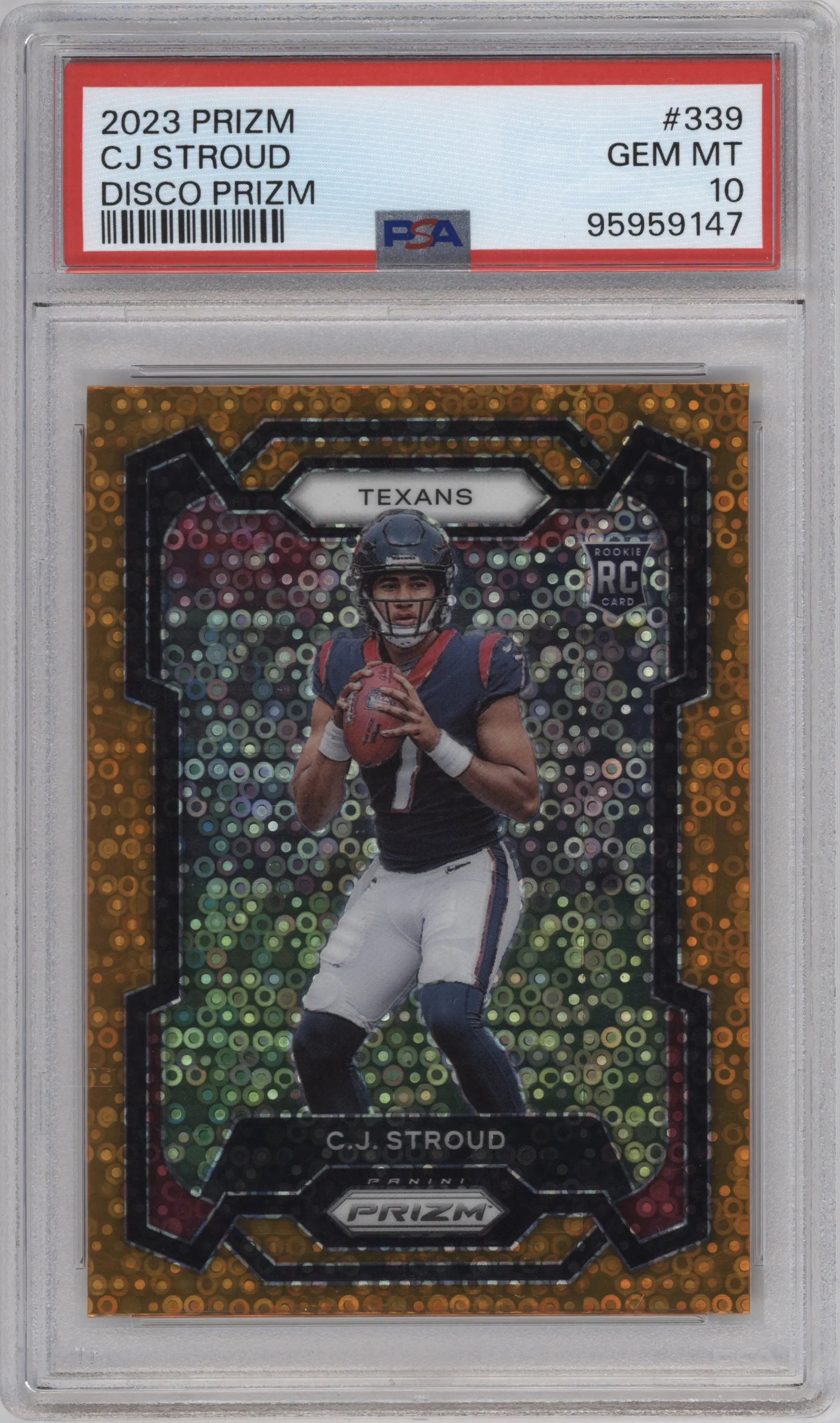 2023 Panini Prizm C.J. Stroud Disco #339 PSA 10
