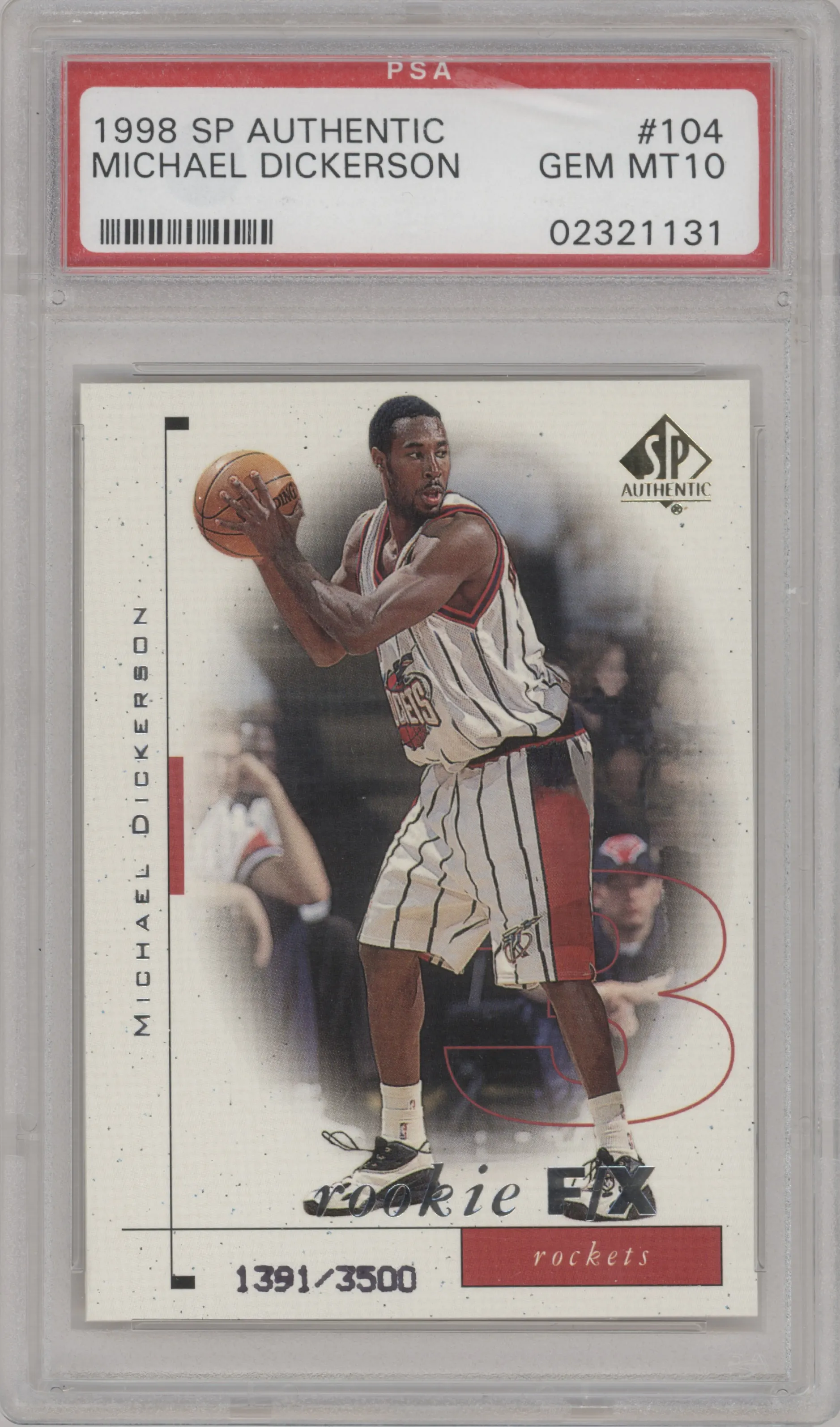 1998 SP Authentic Michael Dickerson PSA 10