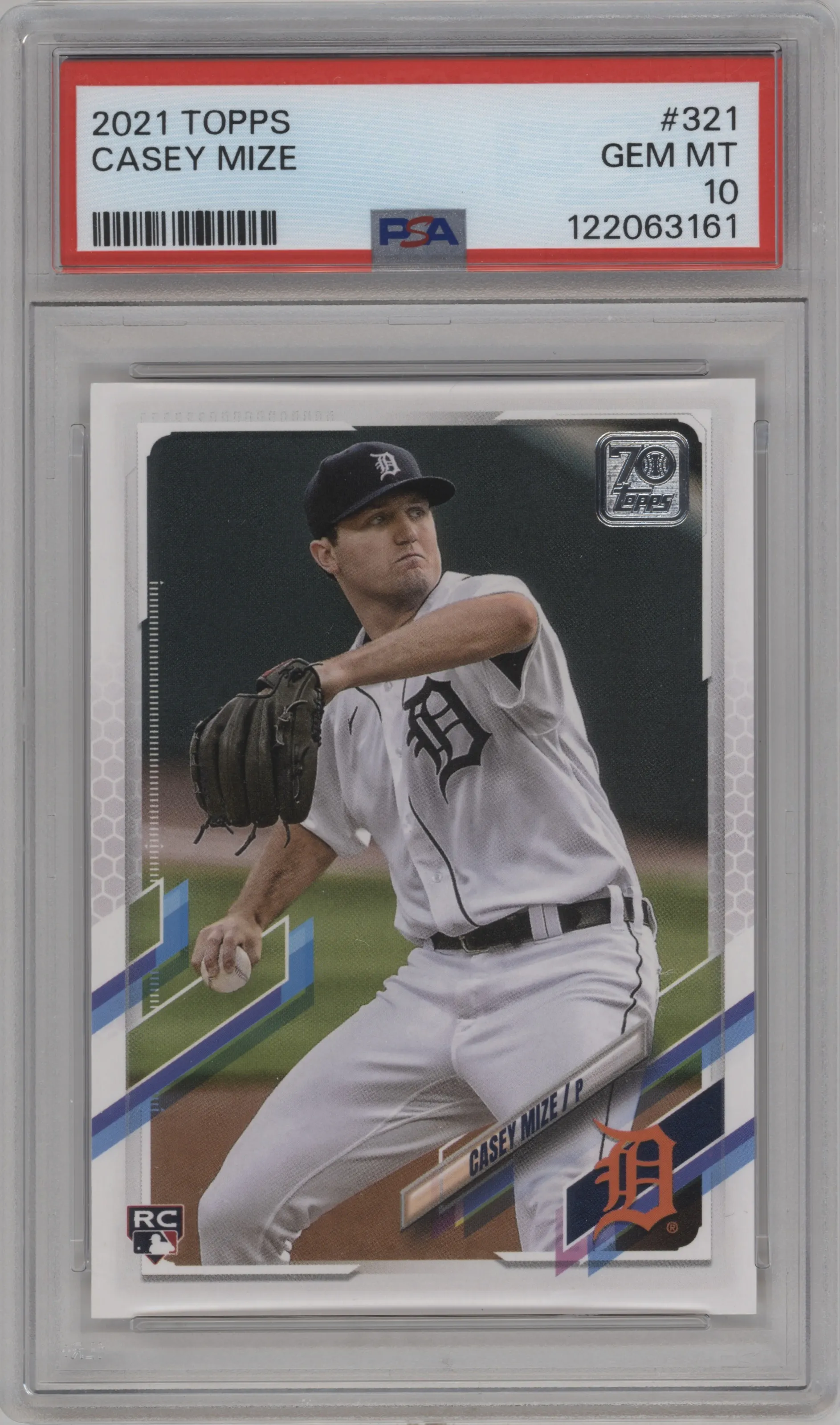2021 Topps Series 1 Casey Mize PSA 10