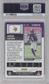 Jordan Addison from the 2023 Panini Zenith set featuring a Red parallel graded by PSA and given an overall grade of 9.