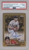 Triston Casas from the 2023 Topps Gilded Collection set graded by PSA and given an overall grade of 9.
