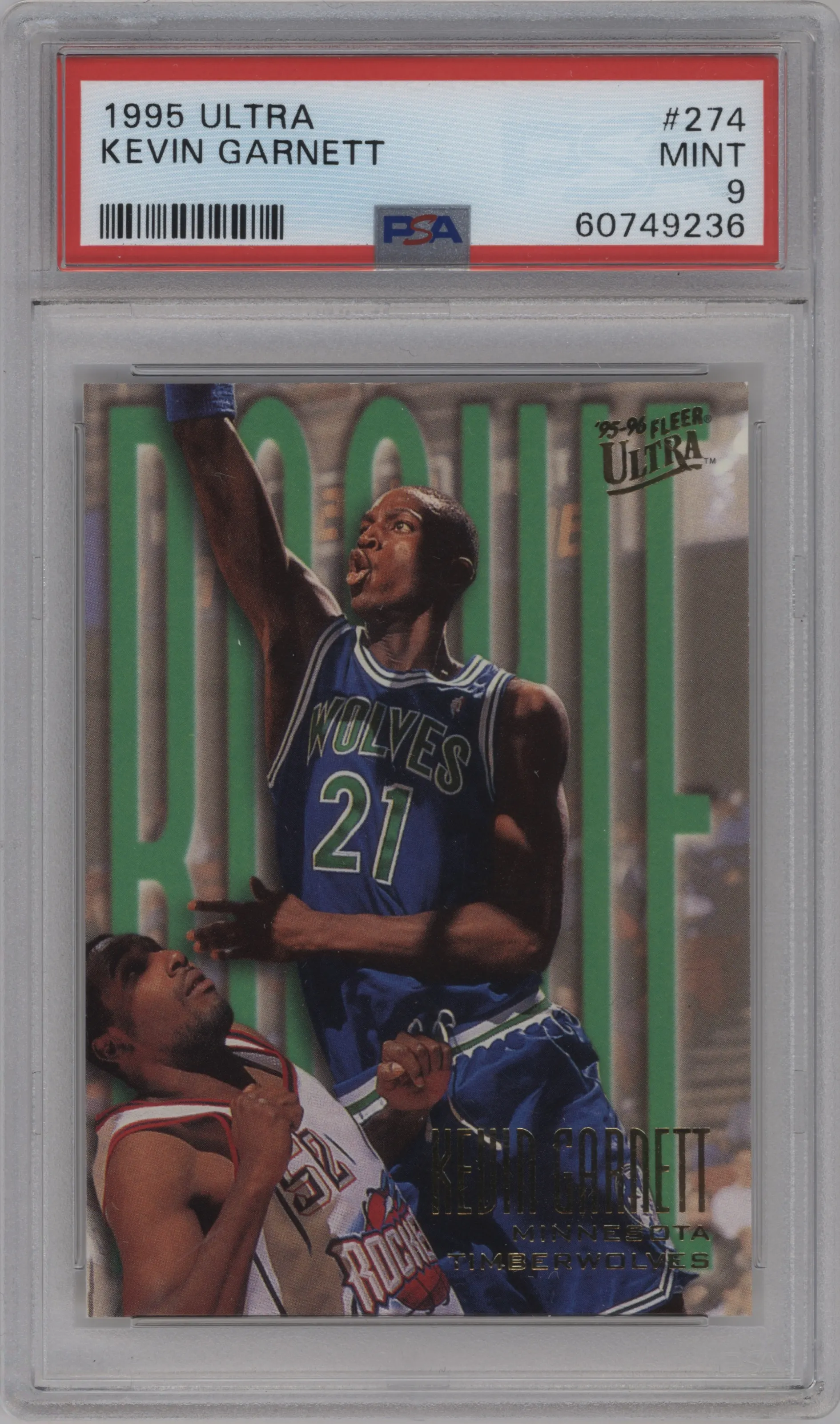 1995 Fleer Ultra Kevin Garnett #274 PSA 9