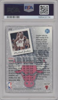 Michael Jordan from the 1993-94 Upper Deck  set graded by PSA and given an overall grade of 7.