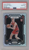 Gradey Dick from the 2023-24 Panini Prizm set featuring a Mojo parallel graded by PSA and given an overall grade of 10.