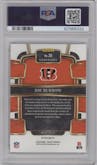 Joe Burrow  from the 2023 Panini Select set featuring a Dragon Scale parallel graded by PSA and given an overall grade of 10.
