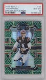 Joe Burrow  from the 2023 Panini Select set featuring a Dragon Scale parallel graded by PSA and given an overall grade of 10.