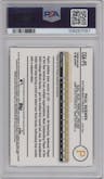 Paul Skenes from the 2024 Topps Gilded Collection set featuring a Yellow/Gold parallel graded by PSA and given an overall grade of 9.