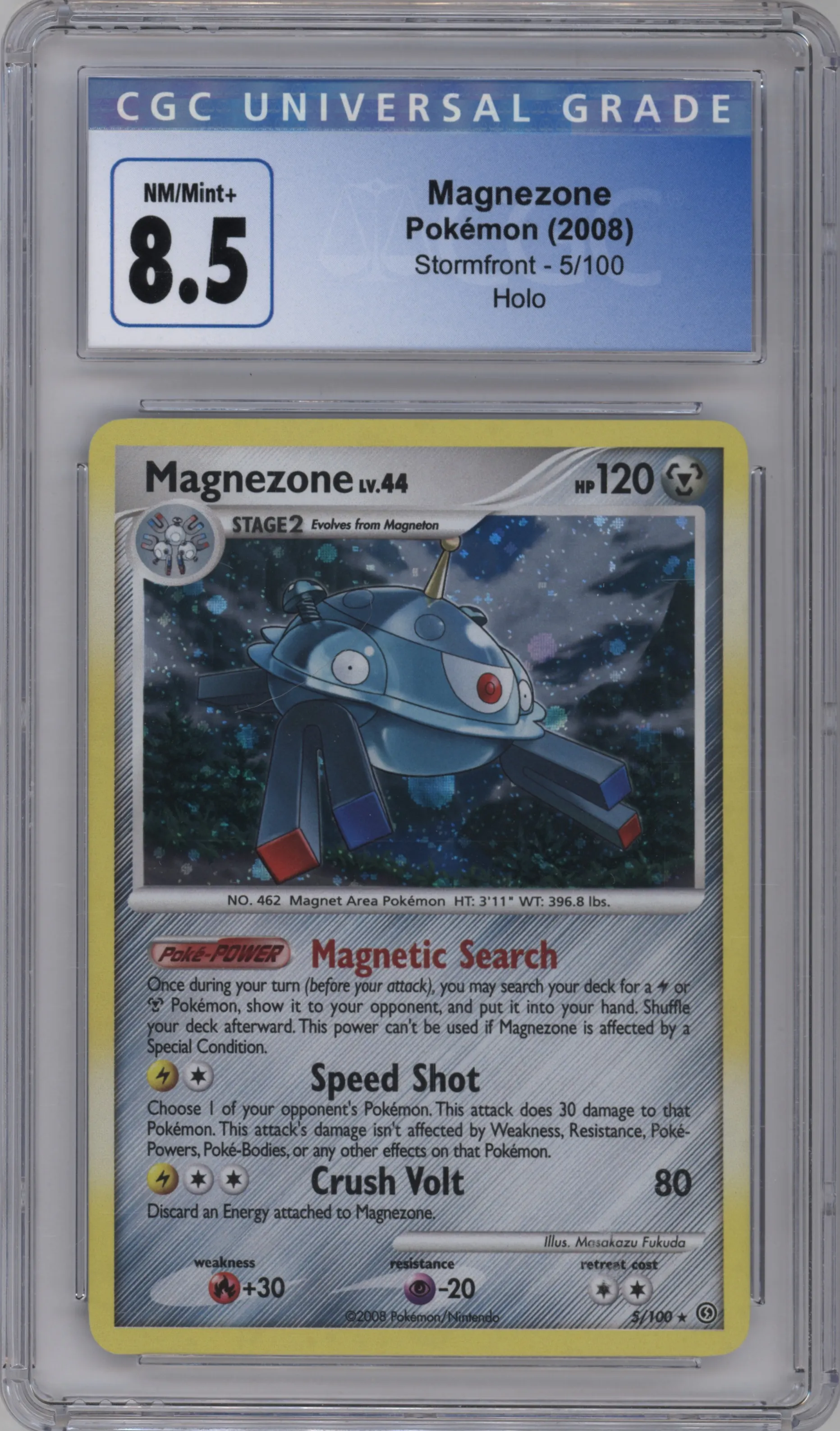 2008 Pokemon D&P Stormfront Magnezone #5 CGC 8.5
