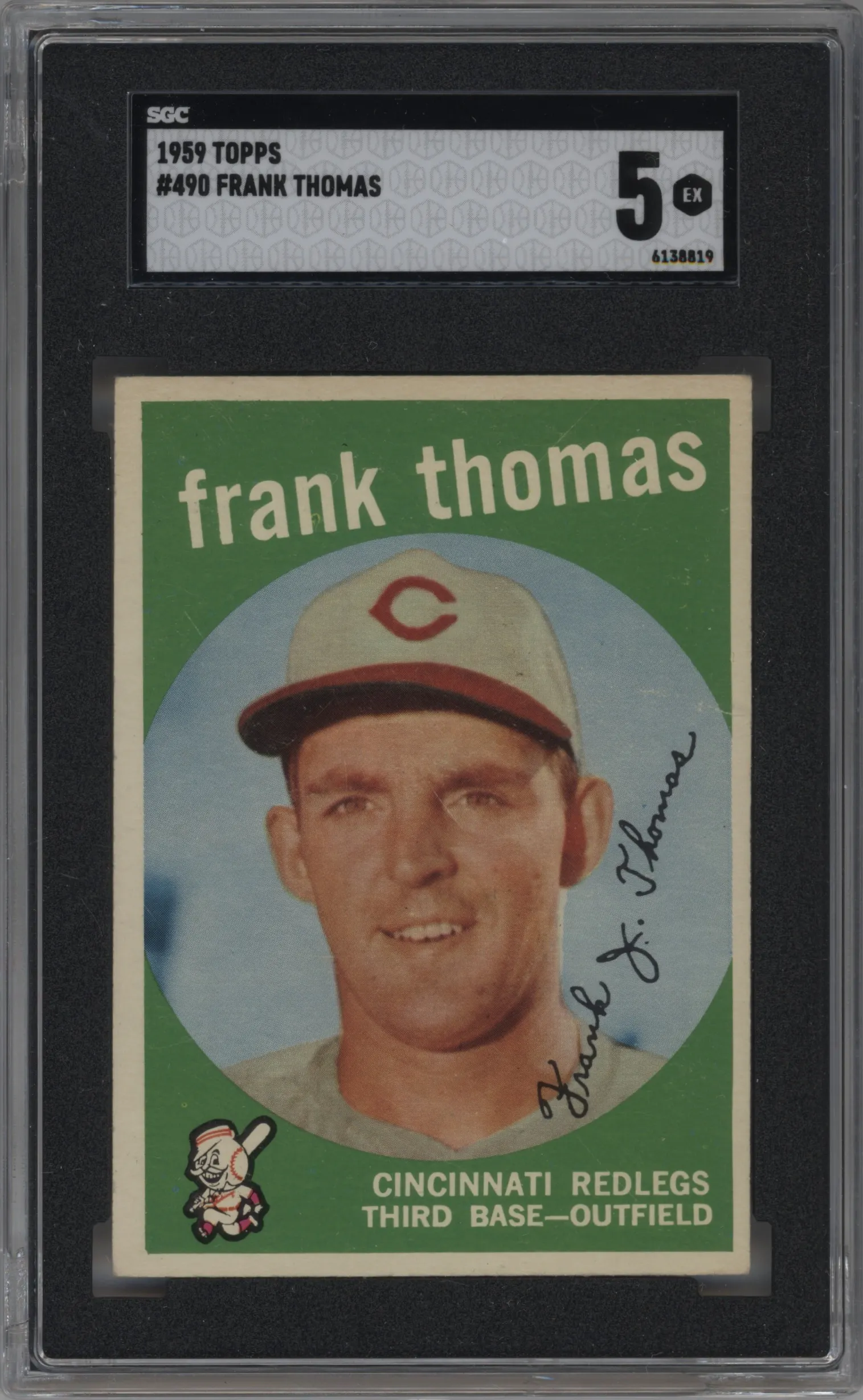 1959 Topps Frank Thomas #490 SGC 5