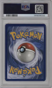 Mewtwo GX from the 2017 Pokemon S&M set graded by PSA and given an overall grade of 9.
