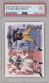 Giovanni Carmazzi/Tom Brady from the 2000 Skybox Dominion set graded by PSA and given an overall grade of 9.