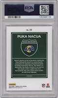 Puka Nacua from the 2024 Donruss Optic set graded by PSA and given an overall grade of 10.