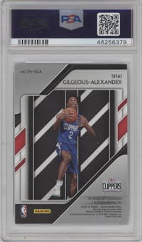 Shai Gilgeous-Alexander from the 2018-19 Panini Prizm set graded by PSA and given an overall grade of 10.