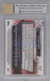 Gleyber Torres from the 2017 Bowman set featuring a Refractor parallel graded by Beckett and given an overall grade of 9.
