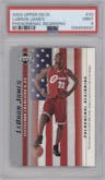 LeBron James from the 2003-04 Upper Deck LeBron James Phenomenal Beginning set graded by PSA and given an overall grade of 9.