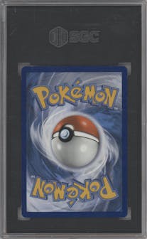 Charizard VMAX from the 2021 Pokemon SWSH set graded by SGC and given an overall grade of 10.