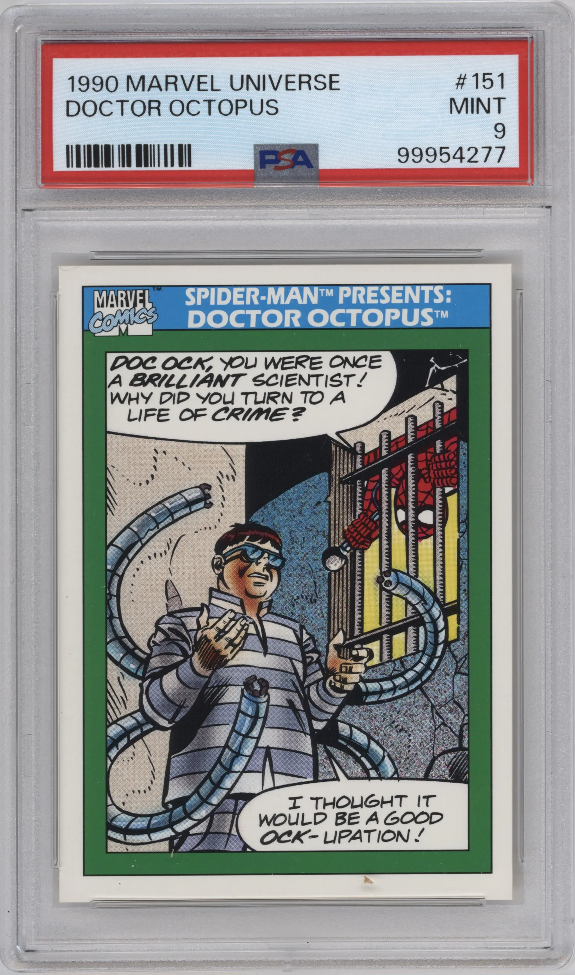 1990 Impel Marvel Universe Doctor Octopus #151 PSA 9