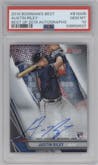 Austin Riley from the 2019 Bowman’s Best set graded by PSA and given an overall grade of 10.