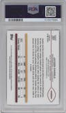 Jayden Daniels from the 2024 Topps Chrome set featuring a Refractor parallel graded by PSA and given an overall grade of 9.