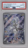 N's Reshiram from the 2025 Pokemon SV set featuring a Enhanced Booster Box parallel graded by PSA and given an overall grade of 10.